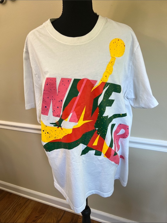 Jordan Other - Jordan Unisex White Short Sleeve Tee with Multicolor Jumpman Graphic